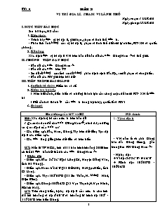 Bài soạn môn Địa lý 12 - Bài 2: Vị trí địa lí, phạm vi lãnh thổ