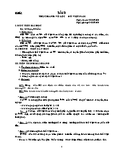 Bài soạn môn Địa lý 12 - Bài 3: Thực hành: Vẽ lược đồ Việt Nam