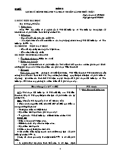 Bài soạn môn Địa lý 12 - Bài 5: Lịch sử hình thành và phát triển lãnh thổ (tiếp)