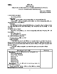 Bài soạn môn Địa lý lớp 10 - Bài 10: Thực hành: nhận xét sự phân bố các vành đai động đất, núi lửa và các vùng núi trẻ trên bản đồ