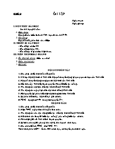 Bài soạn môn Địa lý lớp 10 - Tiết 16: Ôn tập