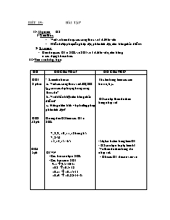 Bài soạn môn Vật lý lớp 10 (cơ bản) - Tiết 19: Bài tập