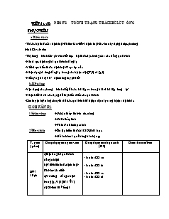 Bài soạn môn Vật lý lớp 10 (cơ bản) - Tiết 51, 52: Phương trình trạng thái khí lí tưởng