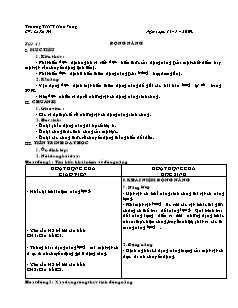 Bài soạn môn Vật lý lớp 10 (cơ bản) - TrườngTHPT Hoà Vang - Tiết 43: Động năng