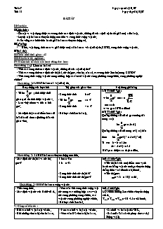 Bài soạn môn Vật lý lớp 10 - Tiết 11: Bài tập