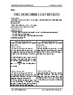 Bài soạn môn Vật lý lớp 10 - Trường THPT Mạc Đĩnh Chi - Bài 38 đến bài 39