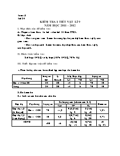 Bài soạn môn Vật lý lớp 9 - Tuần 12