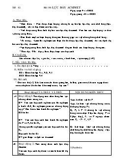Bài soạn Vật lý 8 tiết 12: Lực đẩy Acsimet