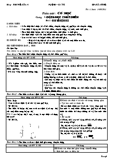 Bài soạn Vật lý lớp 10 - Trường THPT Diễn Châu 4