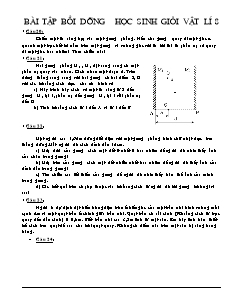 Bài tập bồi dưỡng học sinh giỏi Vật lí 8