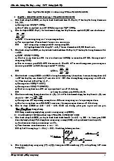 Bài tập hình học 11 – Hai mặt phẳng song song