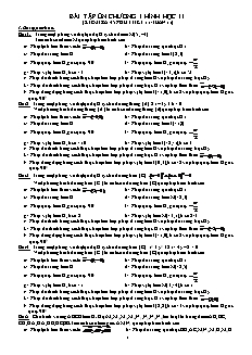 Bài tập ôn chương I hình học 11 (kiểm tra 45 phút: tiết 11/tuần 11)