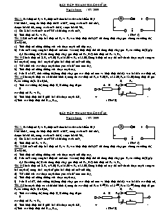 Bài tập tham khảo Vật lý 9 - Số 10