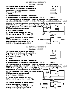 Bài tập tham khảo Vật lý 9 - Số 9