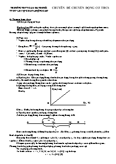 Chuyên đề Chuyển động cơ THCS