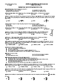 Đề kiểm tra vật lí lớp10 học kỳ I - Ban cơ ban thời gian làm bài 45 phút