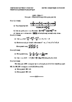 Đề thi chọn học sinh giỏi môn: Toán 7 - Đề 7