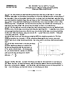 Đề thi HSG Vật lí lớp 8 ( vòng 2)