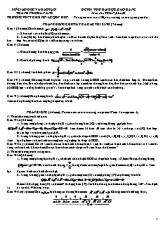 Để thi thử đại học, cao đẳng môn thi:Toán, Khối B