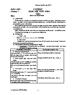 Giáo án dạy phổ cập THPT môn Vật lý