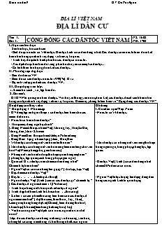 Giáo án Địa lí 9 cả năm - GV: Đỗ Thị Ngọc