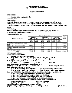 Giáo án Địa lí lớp 12 (CB) tiết 8- Kiểm tra viết 45 phút