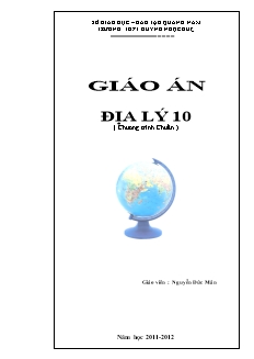 Giáo án Địa lý 10 (chương trình chuẩn) - Nguyễn Đức Mân