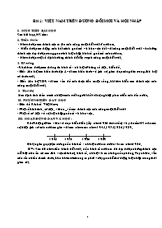 Giáo án Địa lý 12 cơ bản - Trọn bộ