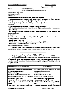 Giáo án Địa lý 12 – Cơ bản - Trường THPT Mai Thúc Loan