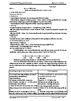 Giáo án Địa lý 12 cơ bản - Trường THPT Nguyễn Đức Cảnh