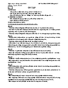 Giáo án Địa lý 12 Tiết 35: Ôn tập