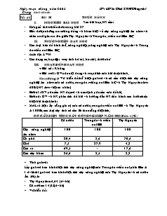 Giáo án Địa lý 12 Tiết 43 bài 38: Thực hành