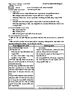 Giáo án Địa lý 12 Tiết 48 bài 43: Các vùng kinh tế trọng điểm