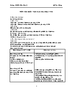 Giáo án Địa lý 12 tự chọn - Trường THPT Cẩm Thuỷ 3