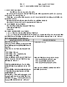 Giáo án Địa lý 8 tiết 43: Đặc điểm sinh vật Việt Nam