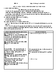 Giáo án Địa lý 8 tiết 44: Bảo vệ tài nguyên sinh vật Việt Nam