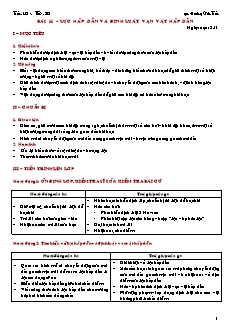 Giáo án giảng dạy môn Vật lý 10 (cơ bản) - Hoàng Văn Tuấn - Bài 11: Lực hấp dẫn và định luật vạn vật hấp dẫn