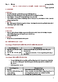 Giáo án giảng dạy môn Vật lý 10 (cơ bản) - Hoàng Văn Tuấn - Bài 32 – Nội năng và sự biến thiên nội năng