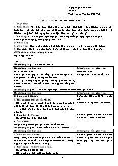 Giáo án giảng dạy môn Vật lý 10 (cơ bản) - Nguyễn Thị Huệ - Tiết 17, 18: Ba định luật niutơ