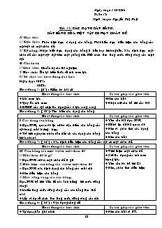 Giáo án giảng dạy môn Vật lý 10 (cơ bản) - Nguyễn Thị Huệ - Tiết 32: Các dạng cân bằng. cân bằng của một vật có mặt chân đế