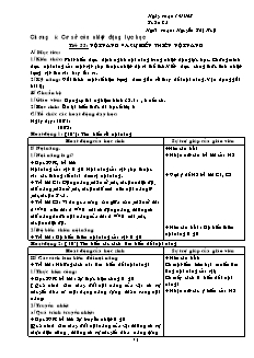 Giáo án giảng dạy môn Vật lý 10 (cơ bản) - Nguyễn Thị Huệ - Tiết 55: Nội năng và sự biến thiên nội năng