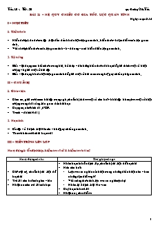 Giáo án giảng dạy môn Vật lý 10 (nâng cao) - Hoàng Văn Tuấn - Bài 21 – Hệ quy chiếu có gia tốc. lực quán tính