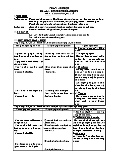 Giáo án giảng dạy môn Vật lý 10 - Tiết 1: Chuyển động cơ