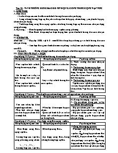 Giáo án giảng dạy môn Vật lý 10 - Tiết 10: Tính tương đối của chuyển động, công thức cộng vận tốc