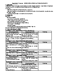 Giáo án giảng dạy môn Vật lý 10 - Tiết 68 - 69: Thực hành: Đo hệ số căng bề mặt của chất lỏng