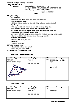Giáo án Hình Học 11 (chương trình chuẩn) - Tiết 14: Đại cương về đường thẳng và mặt phẳng