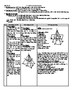 Giáo án Hình học 11 NC tiết 16: Hình chóp cụt