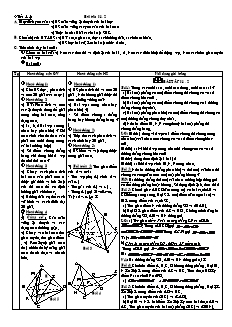 Giáo án Hình học 11 NC tiết 3, 4: Bài tập