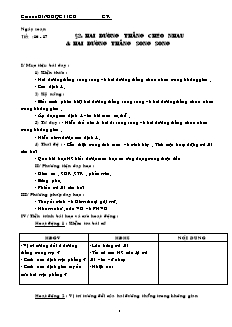 Giáo án Hình học khối 11 (chuẩn kiến thức)