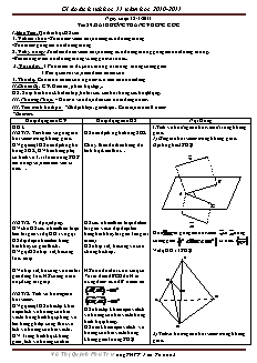 Giáo án Hình học khối 11 - Năm 2010 - 2011